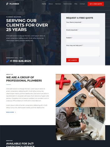 Need a plumbing Web Design Services